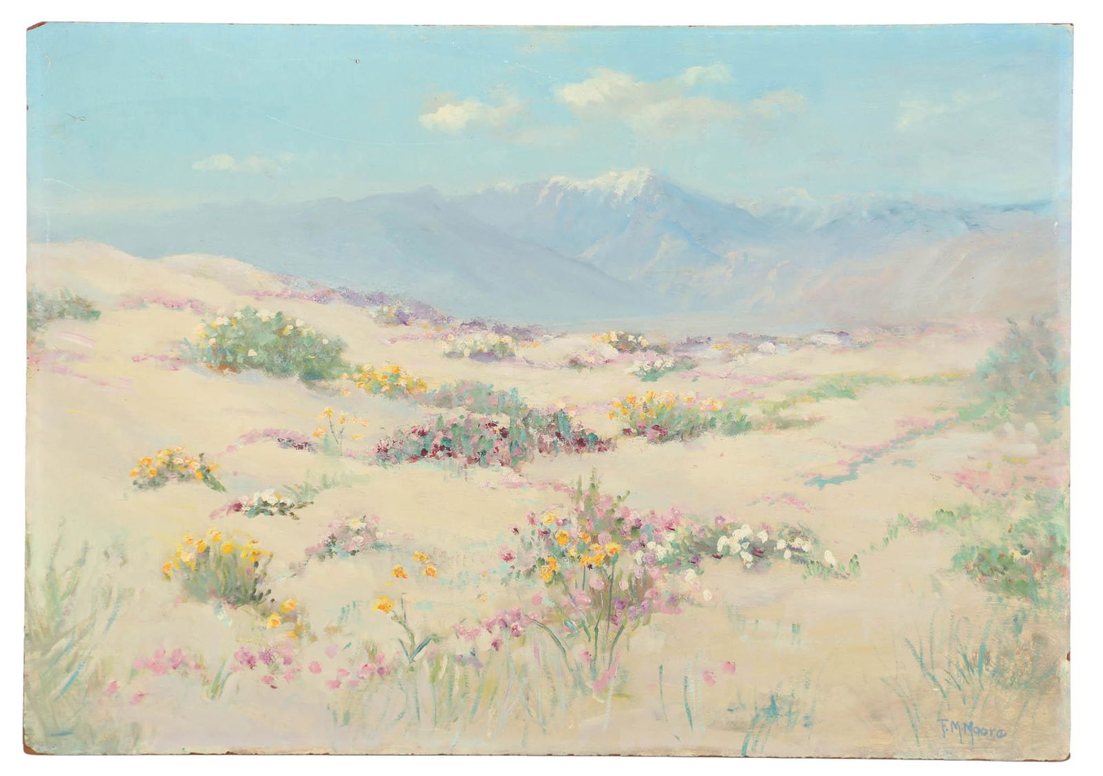 Frank Moore 1877-1667 Montana Landscape Painting (1 of 5)