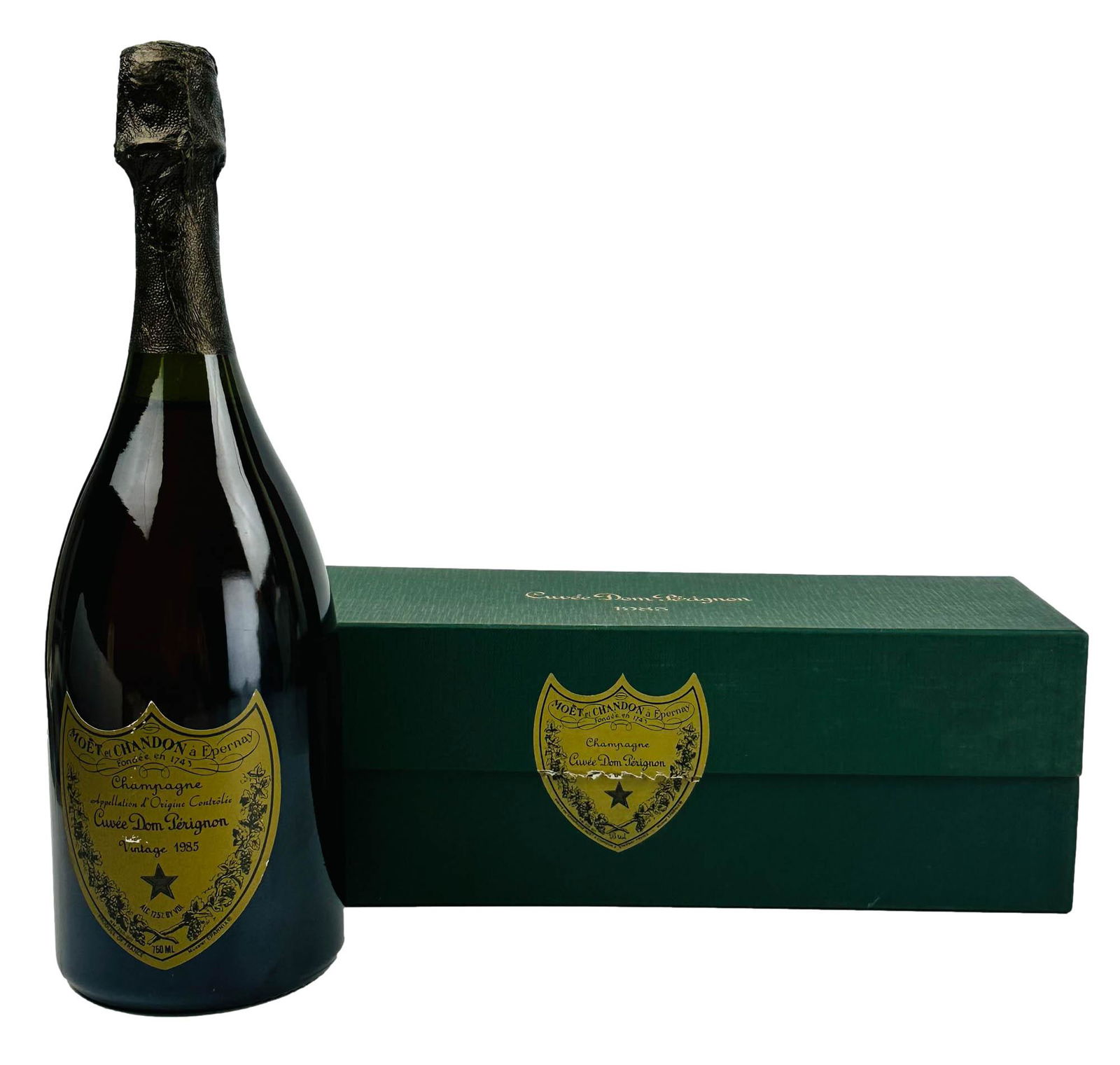 1990 Dom Perignon Champagne Bottle In Original Box