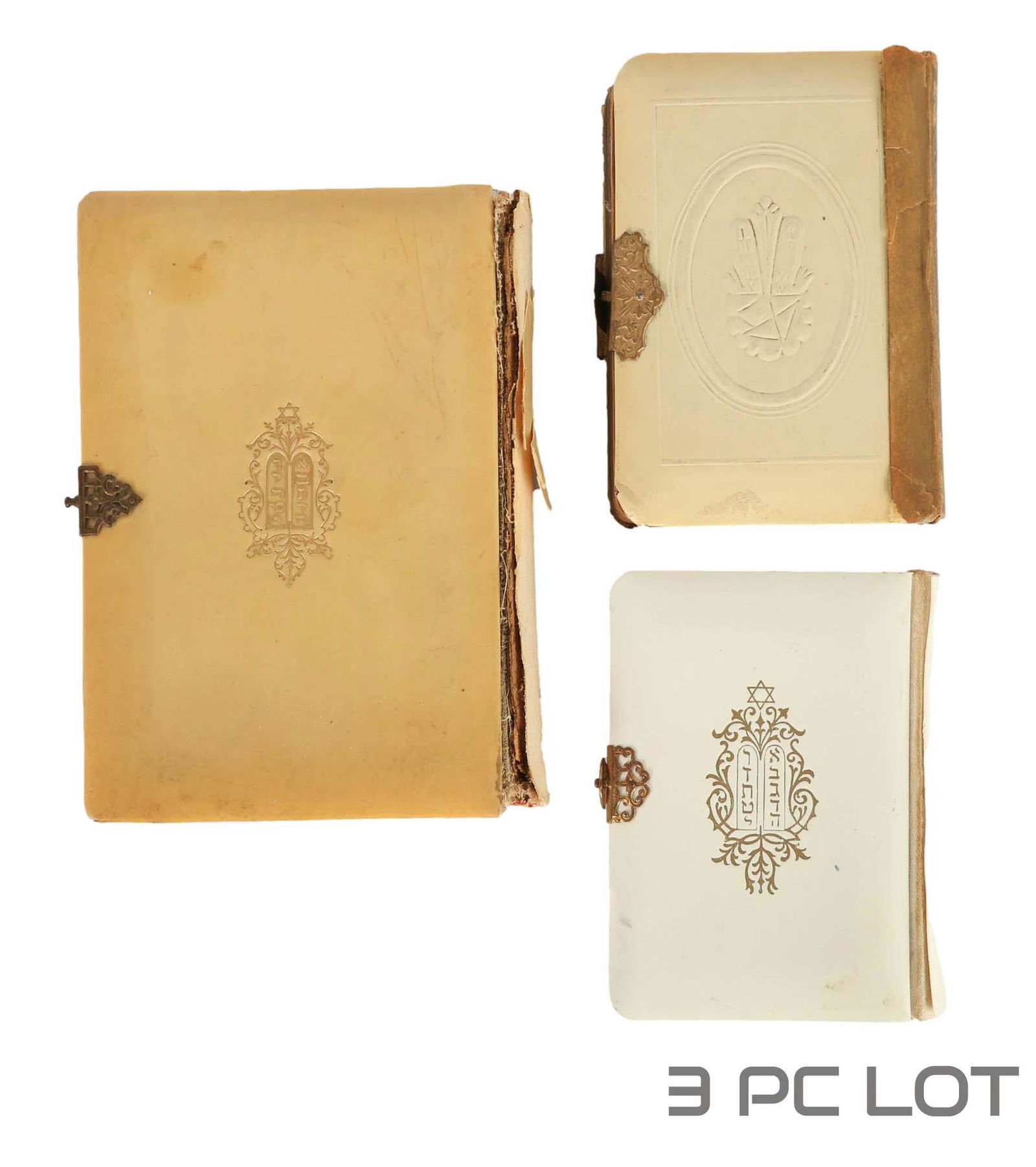 Judaica Celluloid Cover Siddur Prayer Book 4pc LOT (1 of 4)