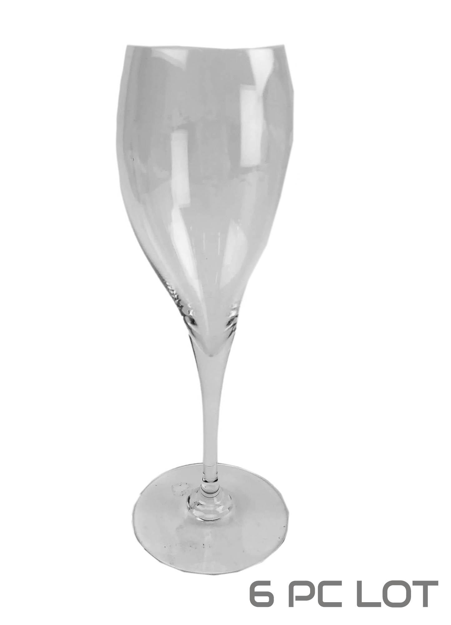 Baccarat French Crystal St. Remy Claret Wine 6pc: Set of 6 Baccarat France French clear crystal art glass "Claret Wine" bar barware modeled in the Saint Remy pattern which is now retired / discontinued. Utterly simplistic design with an understated e