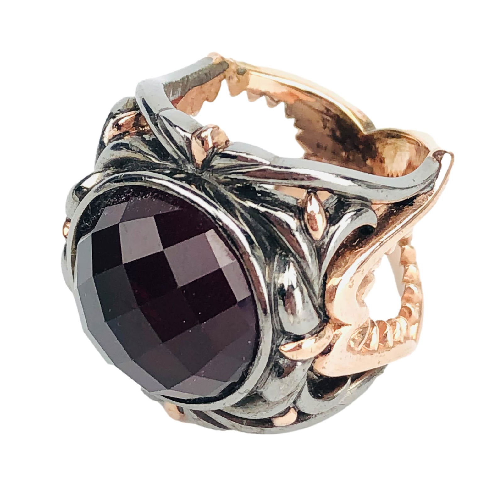 Stephen Webster Sterling Silver Garnet Ring Size 7 (1 of 6)