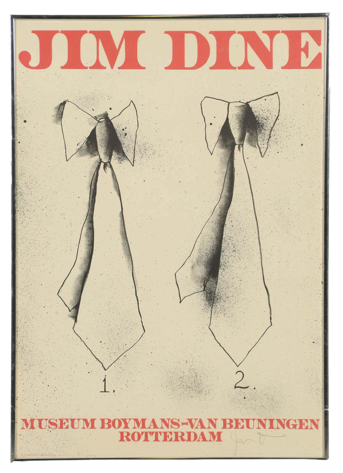 Jim Dine Exhibition Lithograph Art Poster SIGNED (1 of 5)