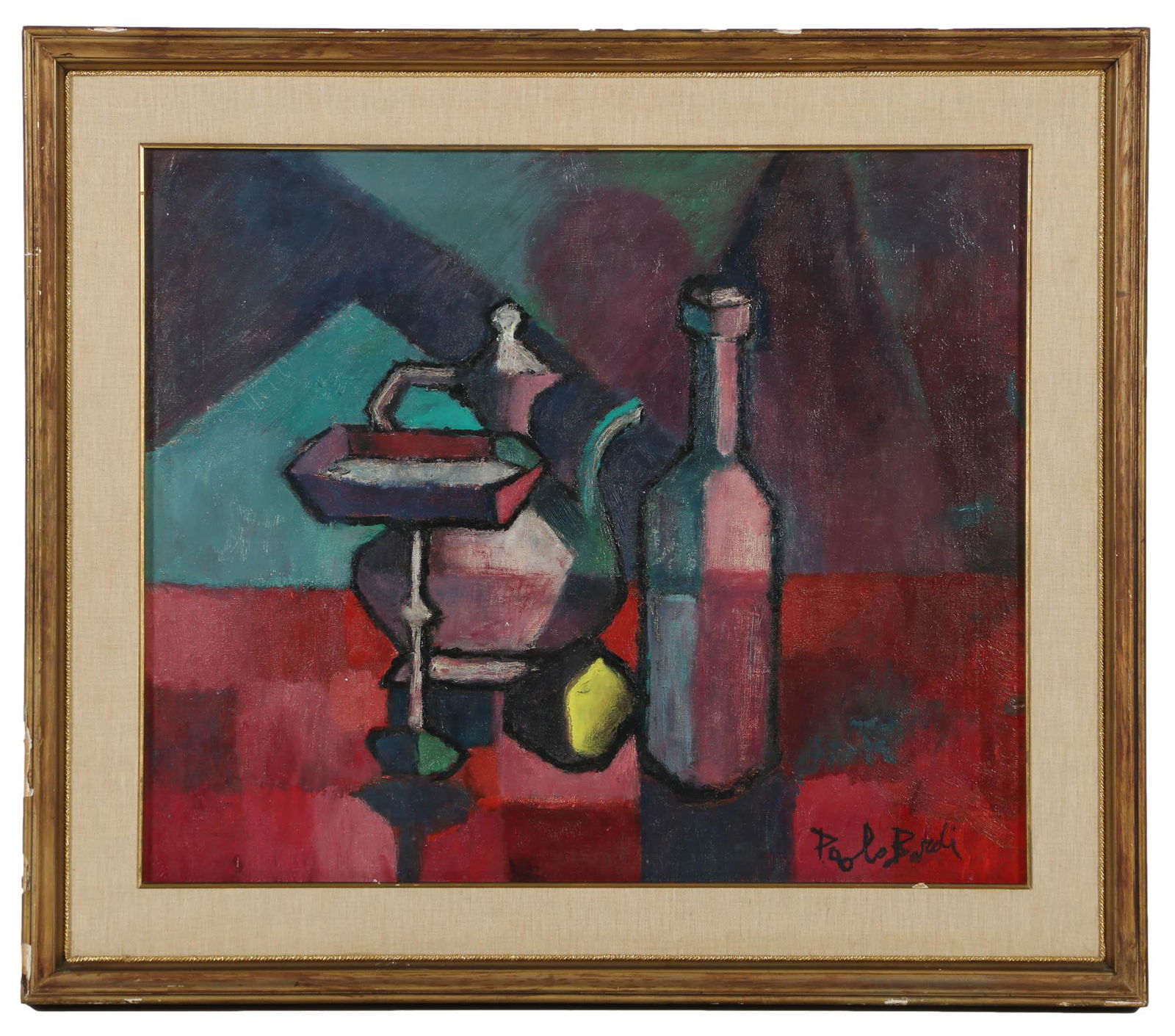 Mid Century Modern Still Life Oil Painting SIGNED (1 of 4)