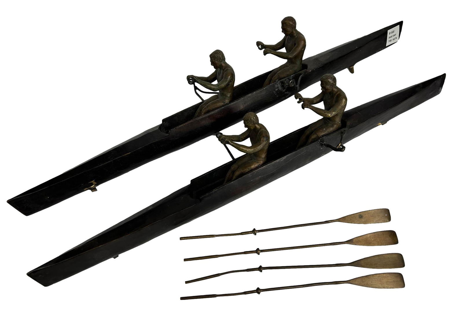 Studio Crafted Bronze Rowing Boat Rowers Sculpture (1 of 3)