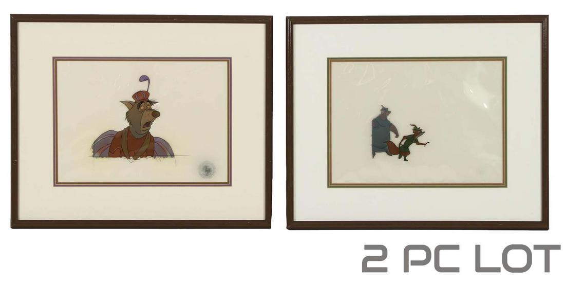 Walt Disney Robin Hood Original Movie Cel LOT 2pc (1 of 6)