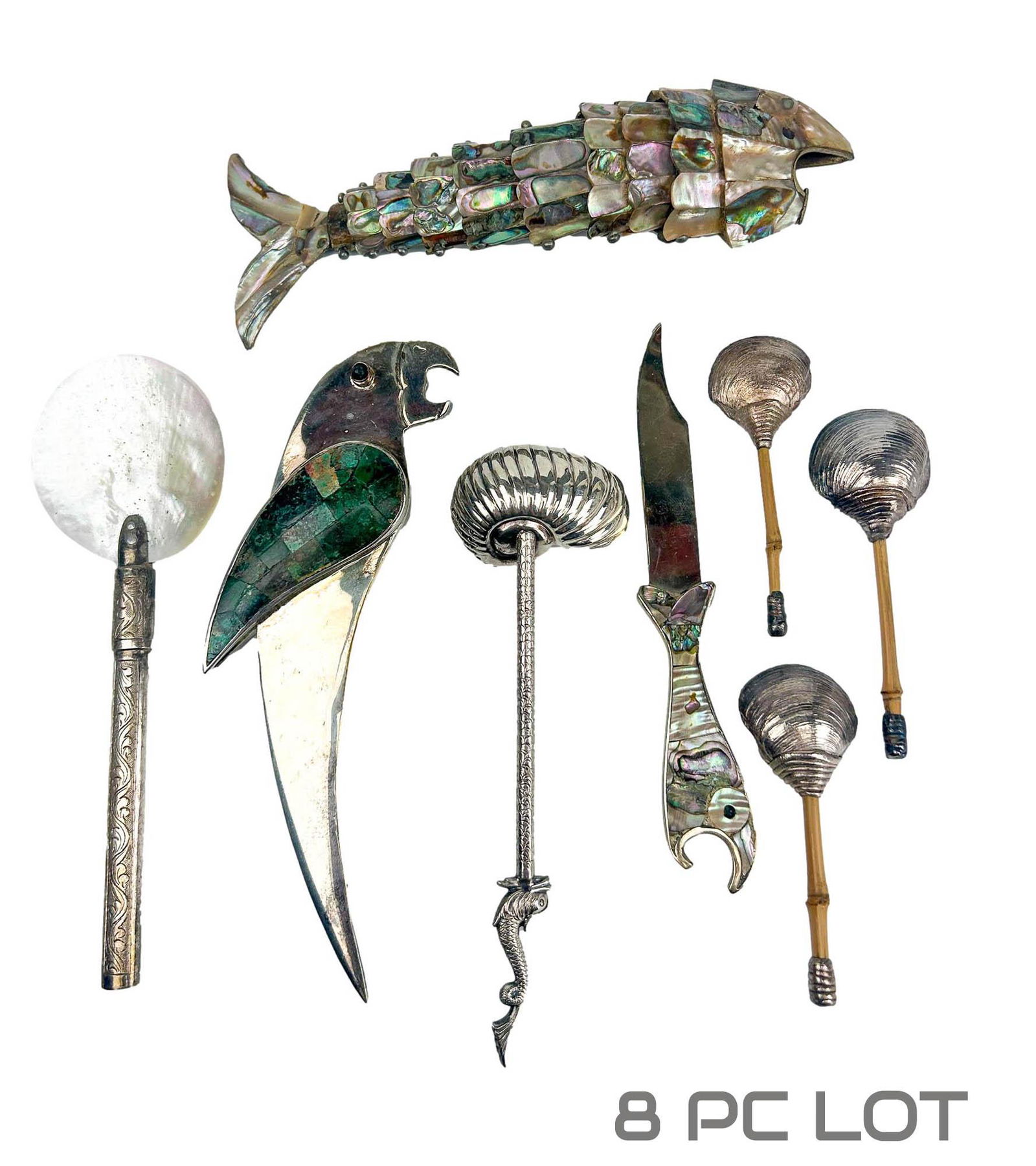 Emilia Castillo Silver Plate Opener Spoon 8pc LOT (1 of 6)