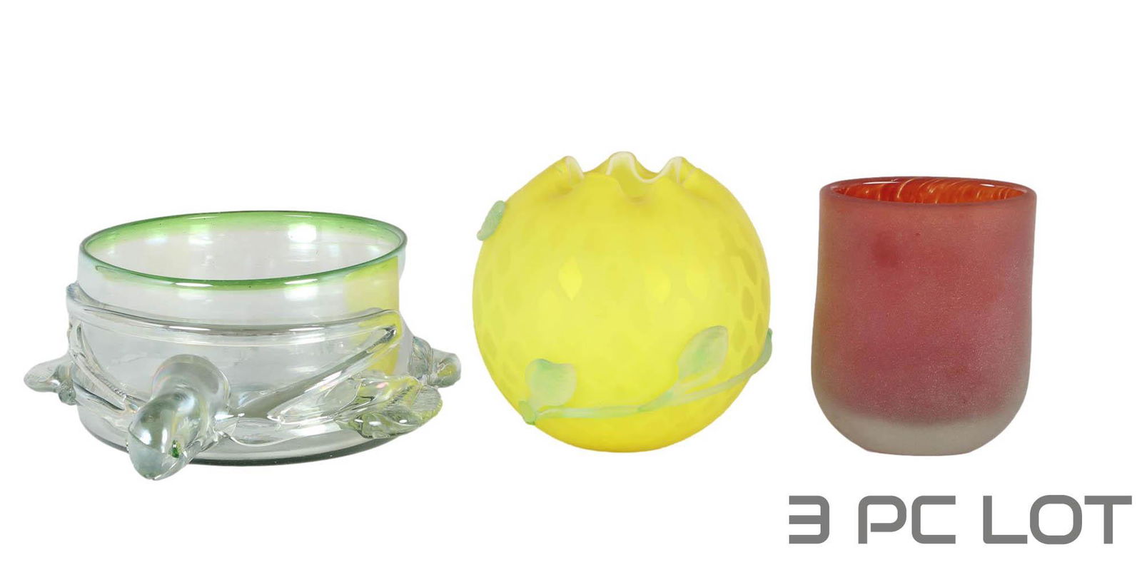 Turtle, Diamond Quilt Rose Bowl & Satin Glass Vase (1 of 4)