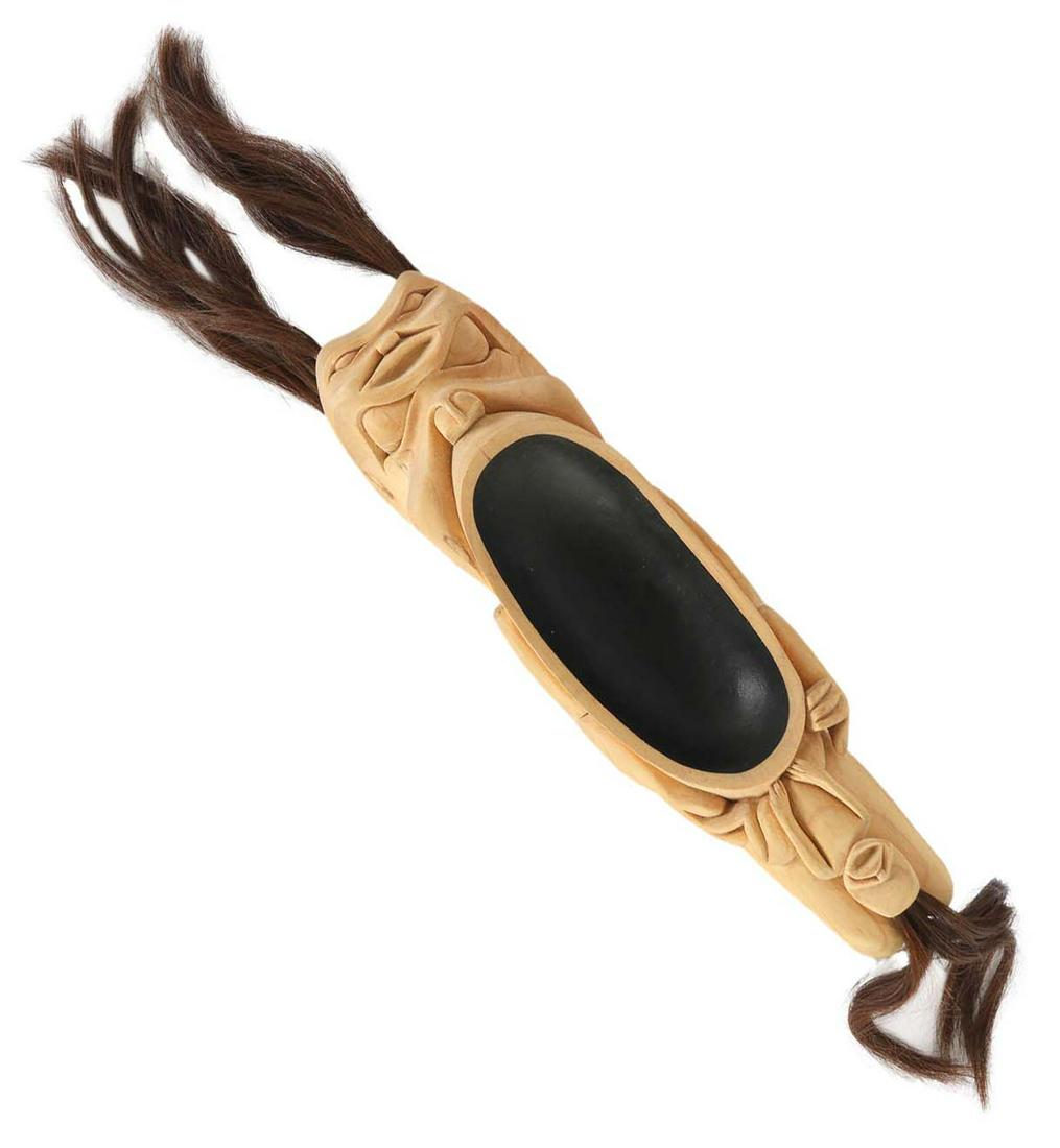 Ron Telek 1962-2017 Carved Wood Tribal Sculpture (1 of 4)