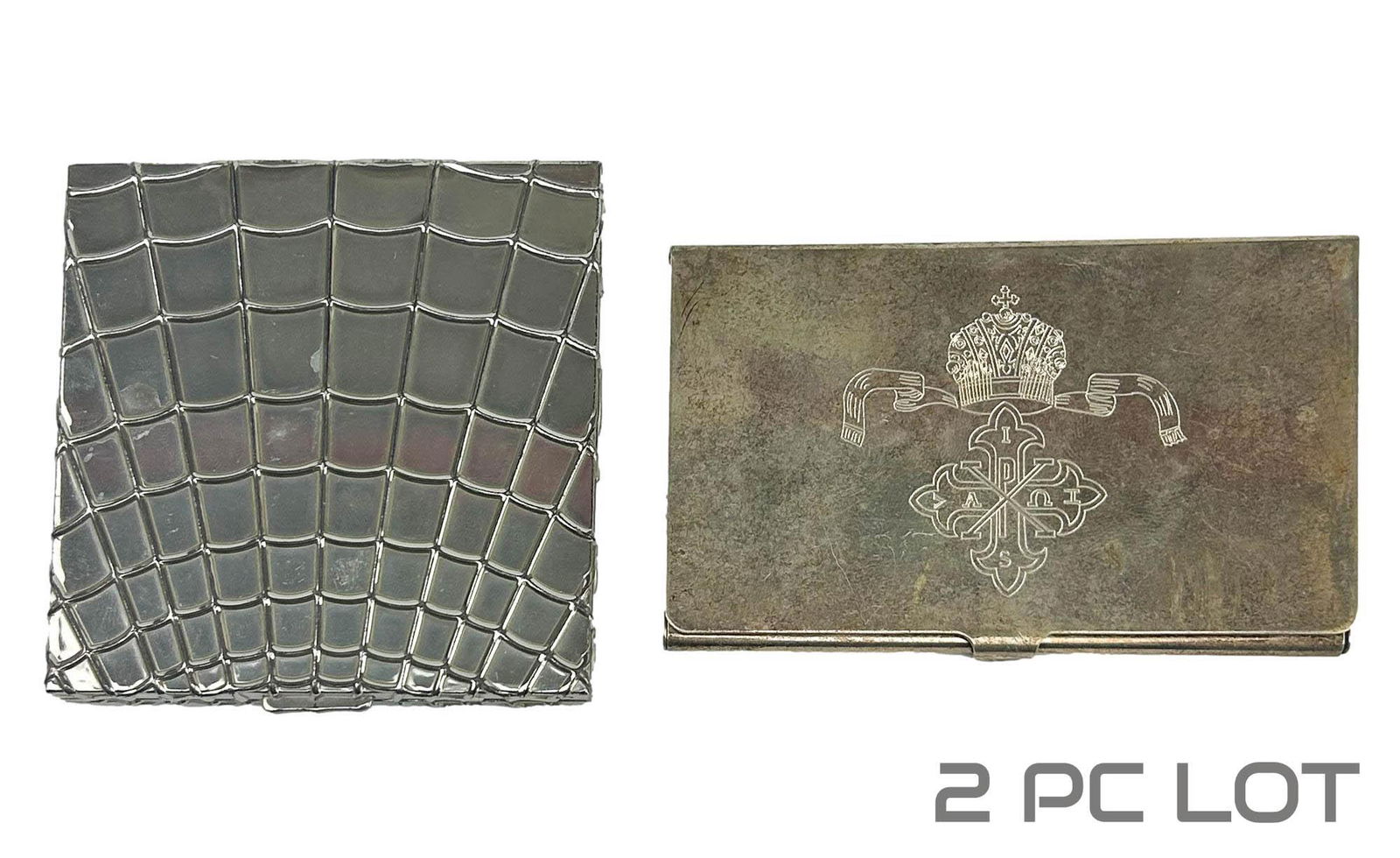 Art Deco Sterling 295 Compact 800 Silver Card Case (1 of 6)