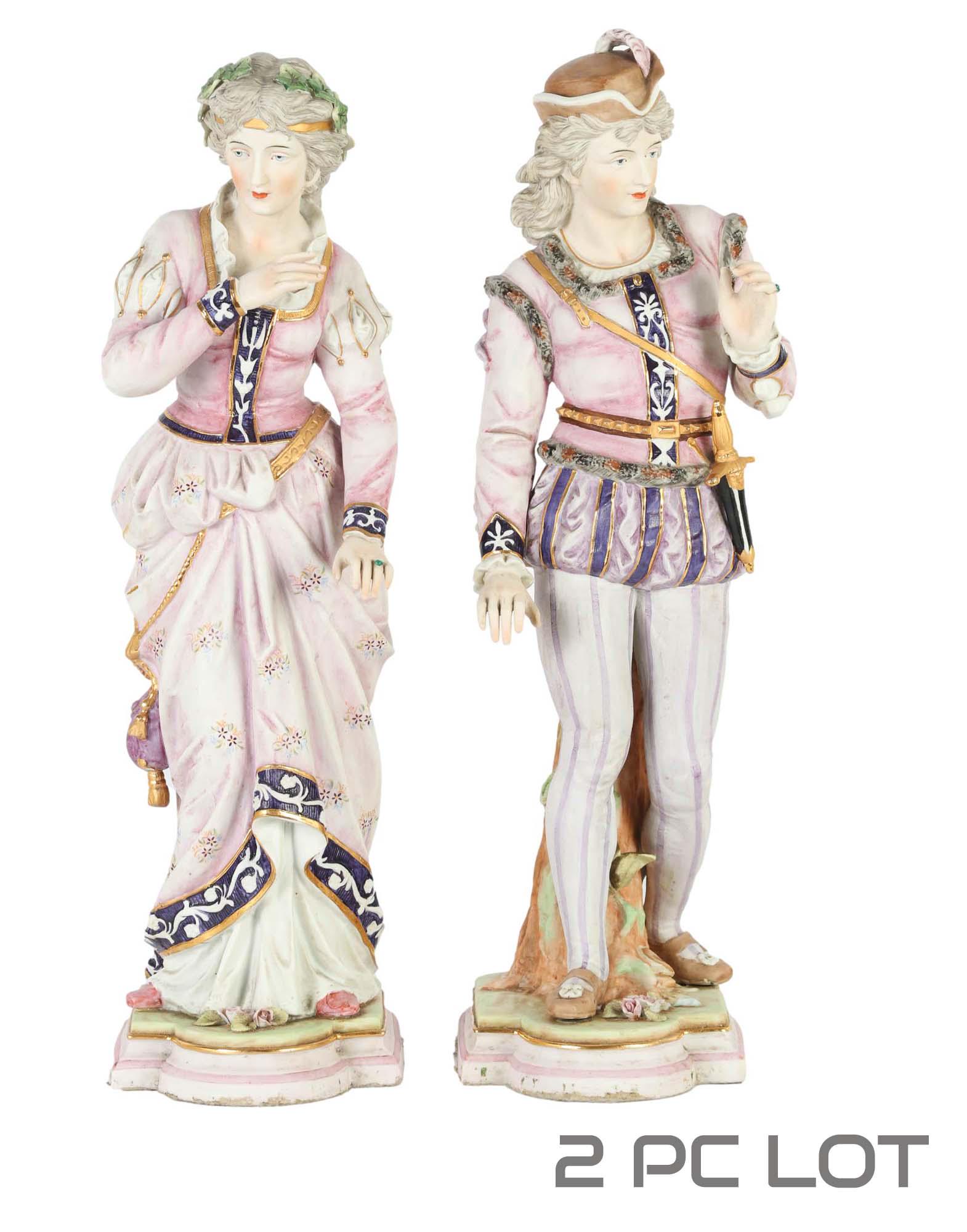 Continental Bisque Porcelain Male Female Figures (1 of 7)