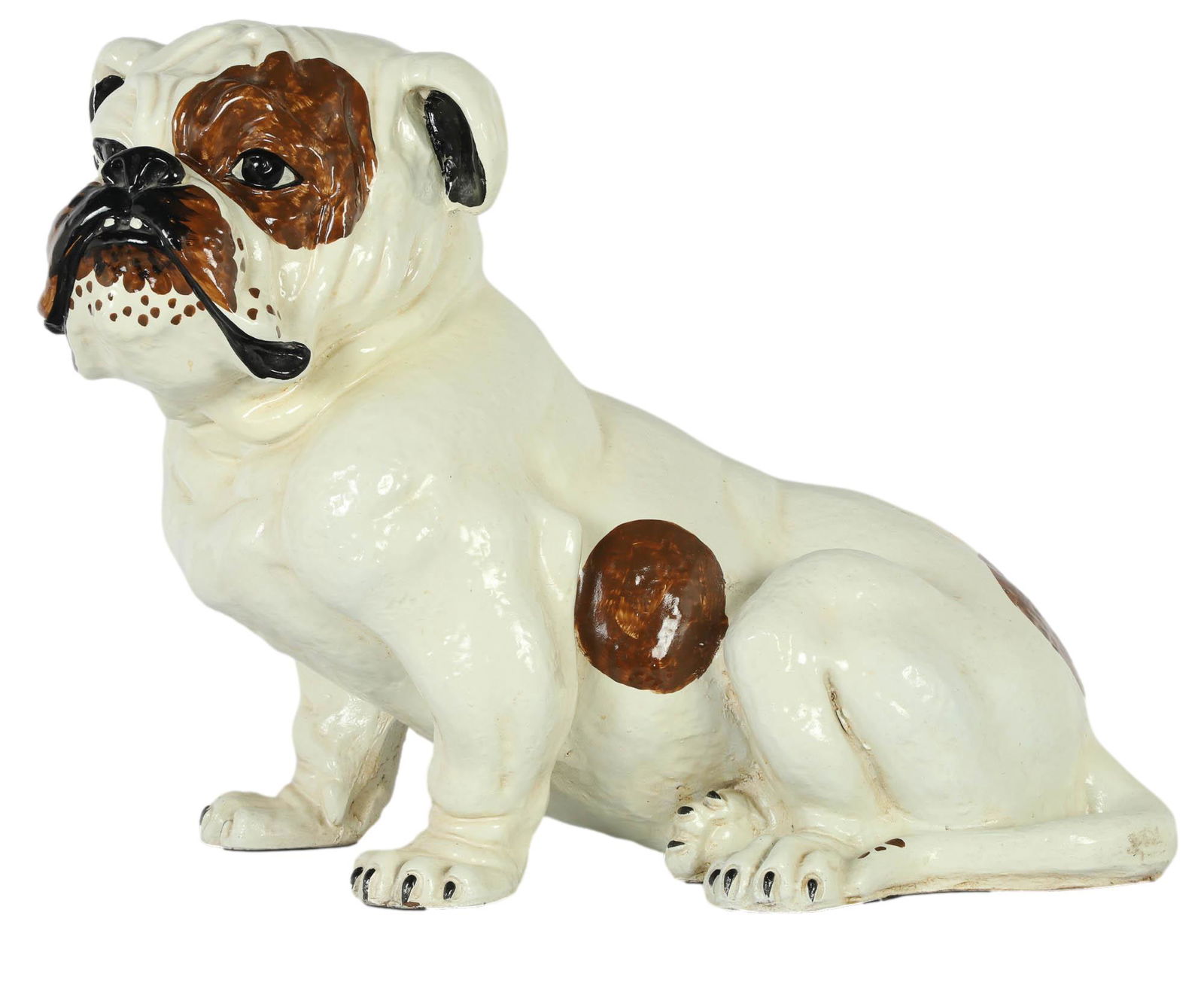 Large Chalkware Bull Dog