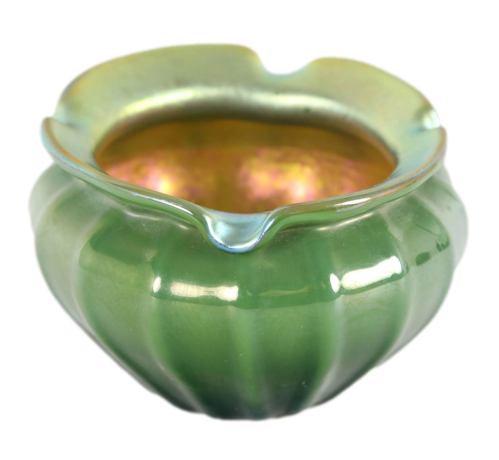 Lundberg Studio Iridescent Glass Salt Cellar Dip (1 of 5)
