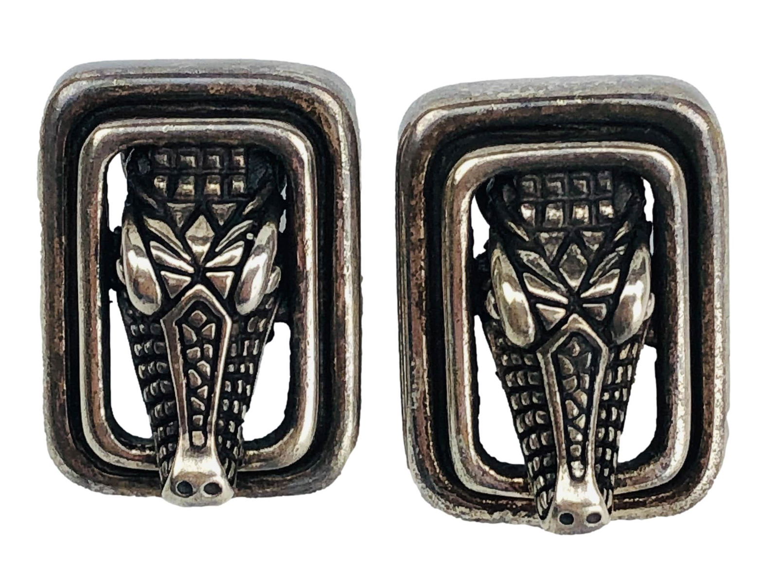 Keiselstein Cord Sterling 925 Alligator Earrings (1 of 3)