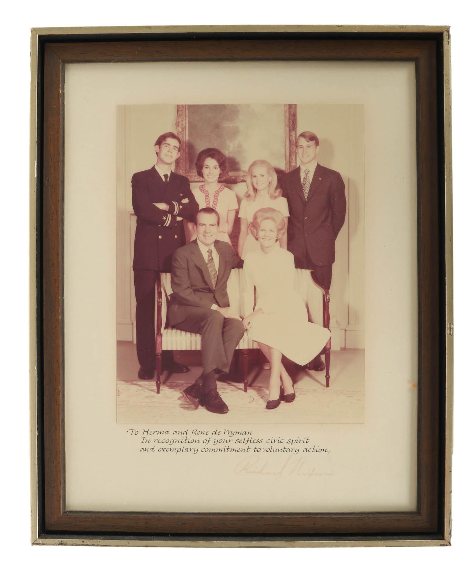 President Richard Nixon Signed Autograph Photo (1 of 4)