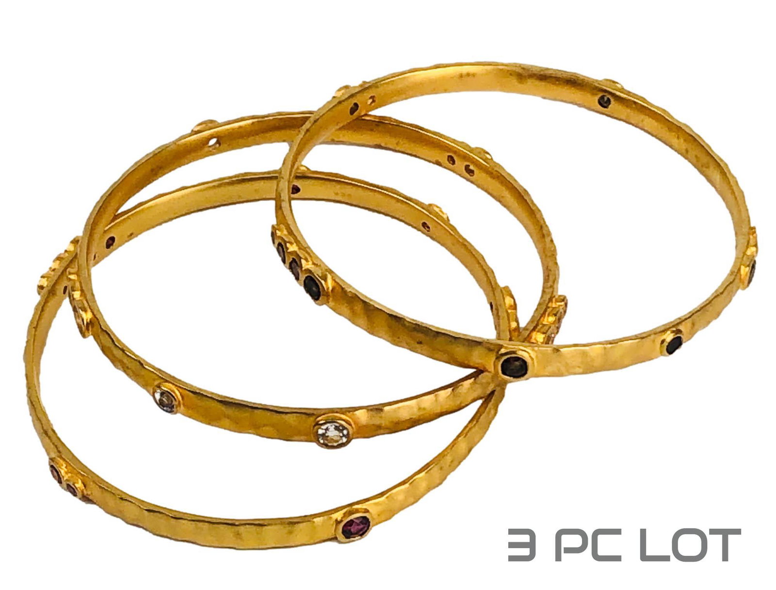 Mija Gold Vermeil Sterling Gemstone Bracelet LOT (1 of 3)