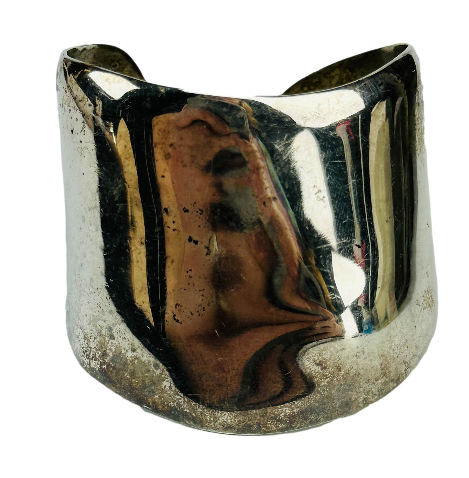 Modernist Sterling Silver 925 Bangle Cuff Bracelet (1 of 7)
