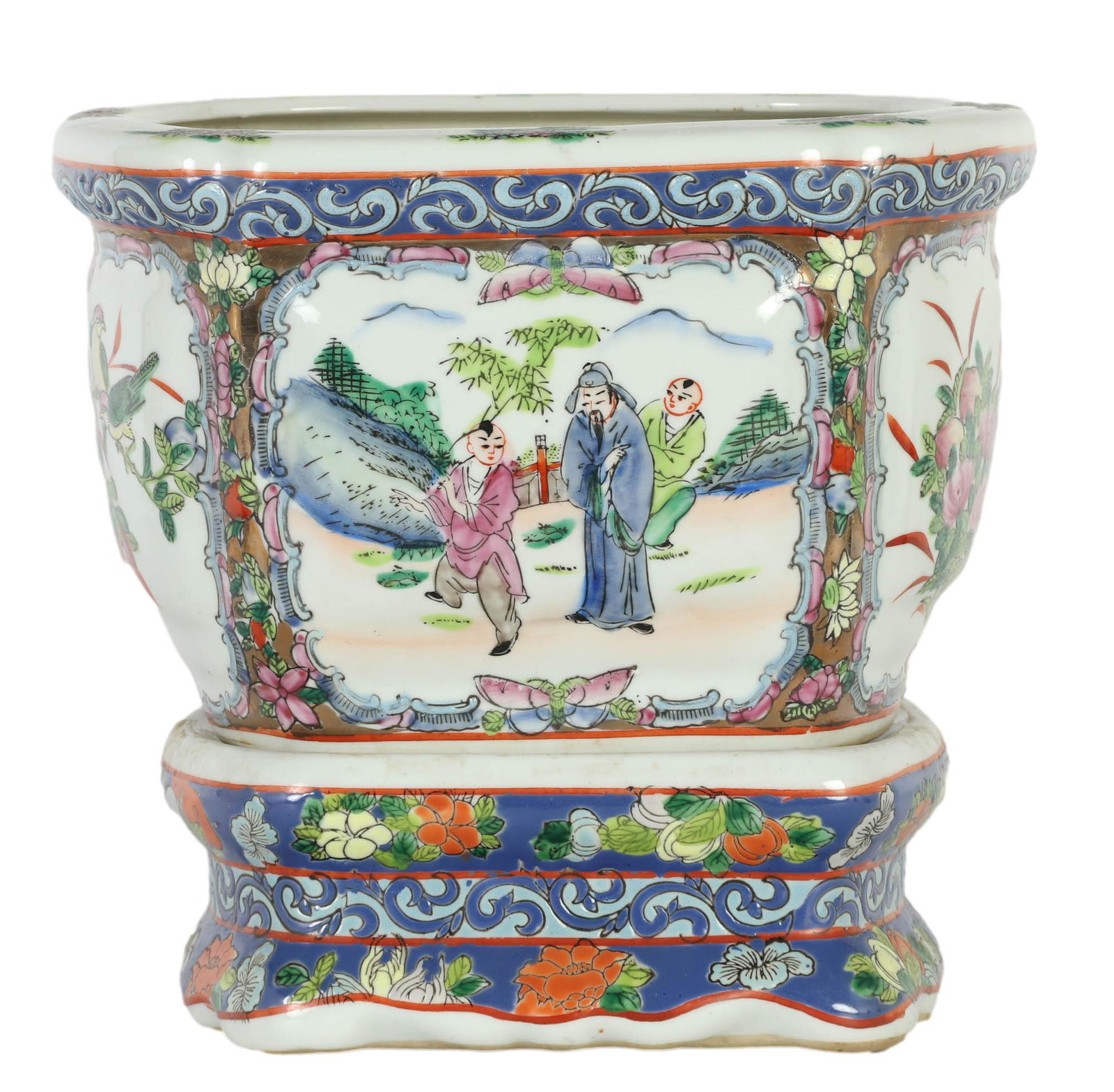 Chinese Porcelain Flower Planter & Display Base (1 of 5)