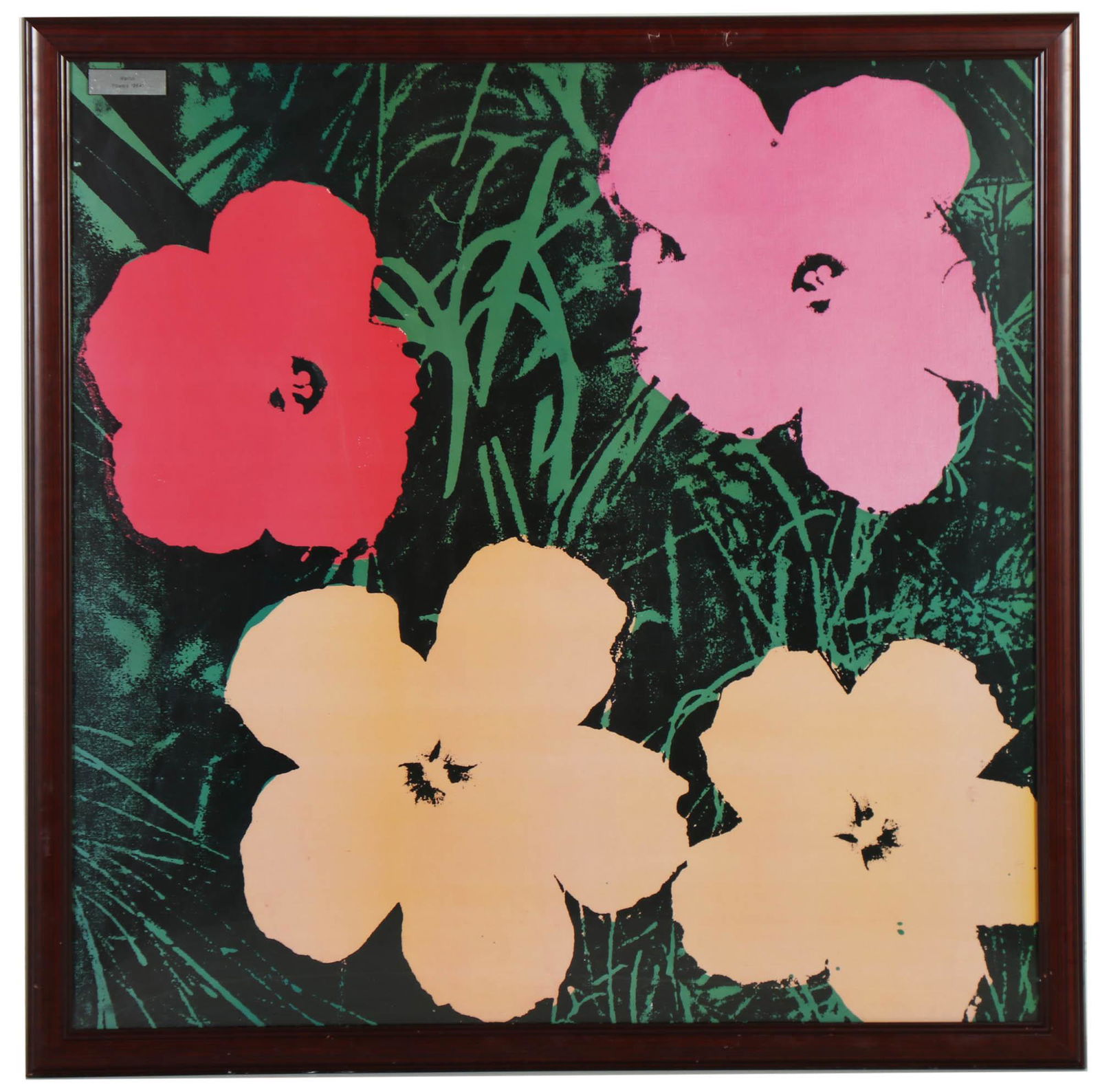 1964 Flowers Pop Art Color Print after Andy Warhol (1 of 5)