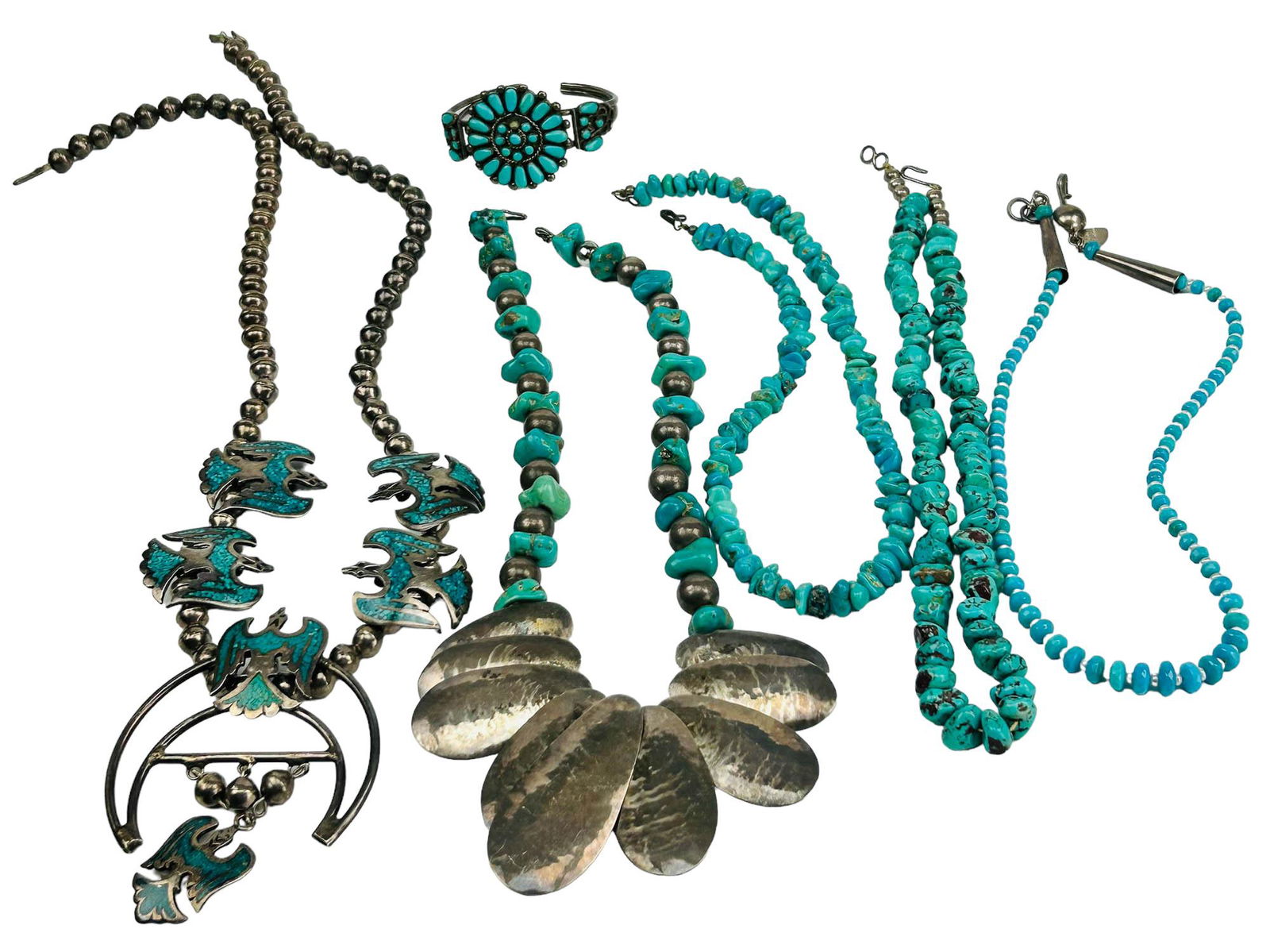 American Indian Sterling 925 Turquoise Jewelry LOT (1 of 9)