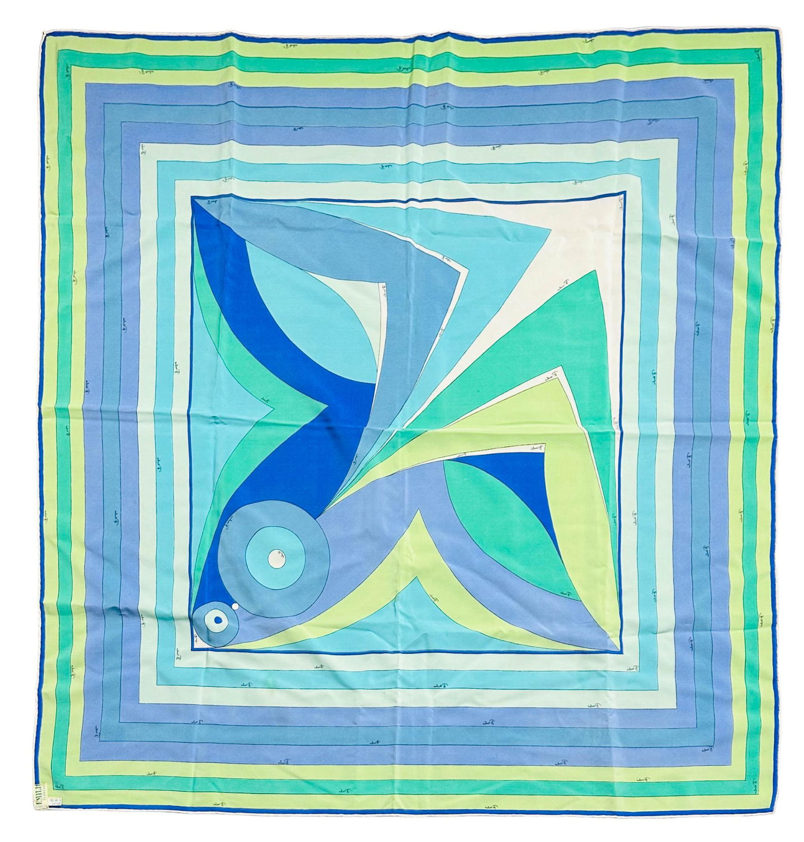 Emilio Pucci Mid Century Op Art Signature Scarf (1 of 6)
