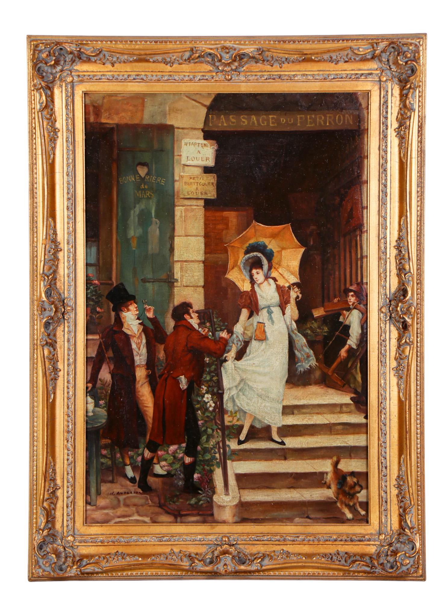 French 19C. Style Oil Painting after Pierre Outin (1 of 5)