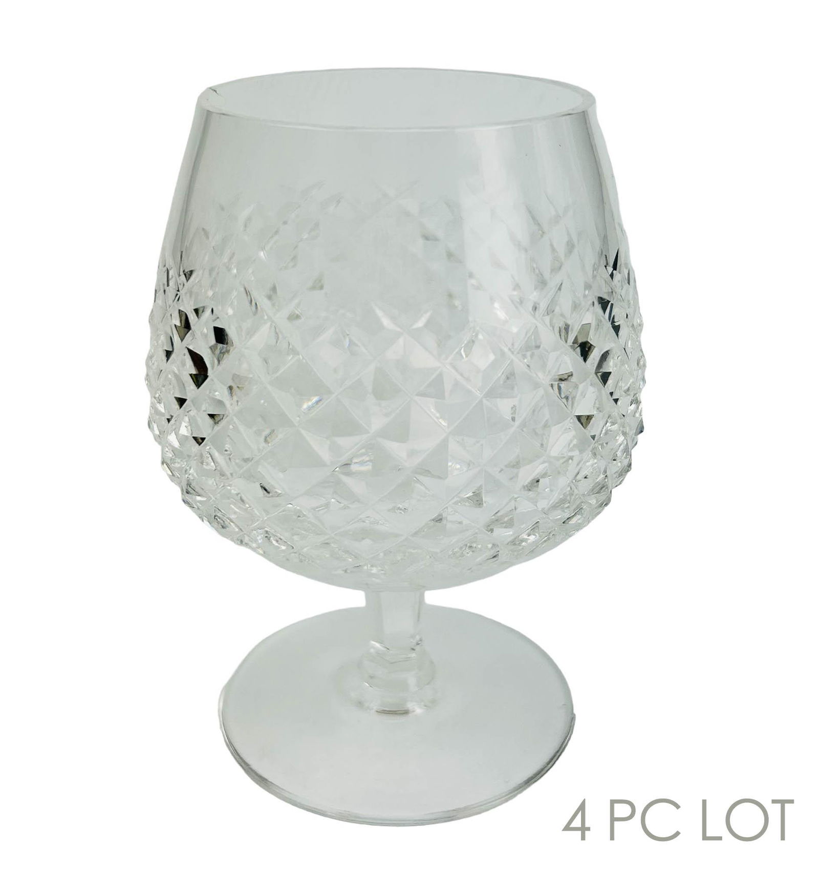 Waterford Cut Crystal Alana Brandy Goblet 4pc LOT (1 of 3)