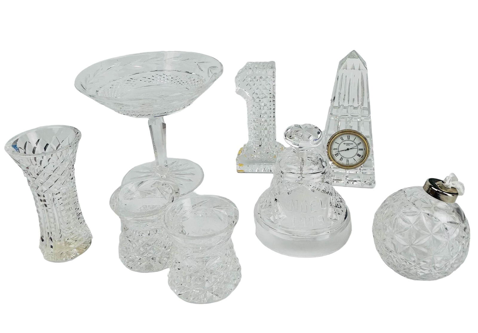 Waterford Irish Crystal Vase Compote Bell 8pc LOT (1 of 9)
