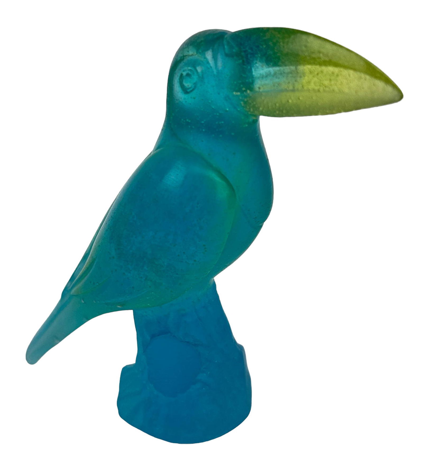 Daum Crystal Pate De Verre Toucan Figurine w/ Box (1 of 6)