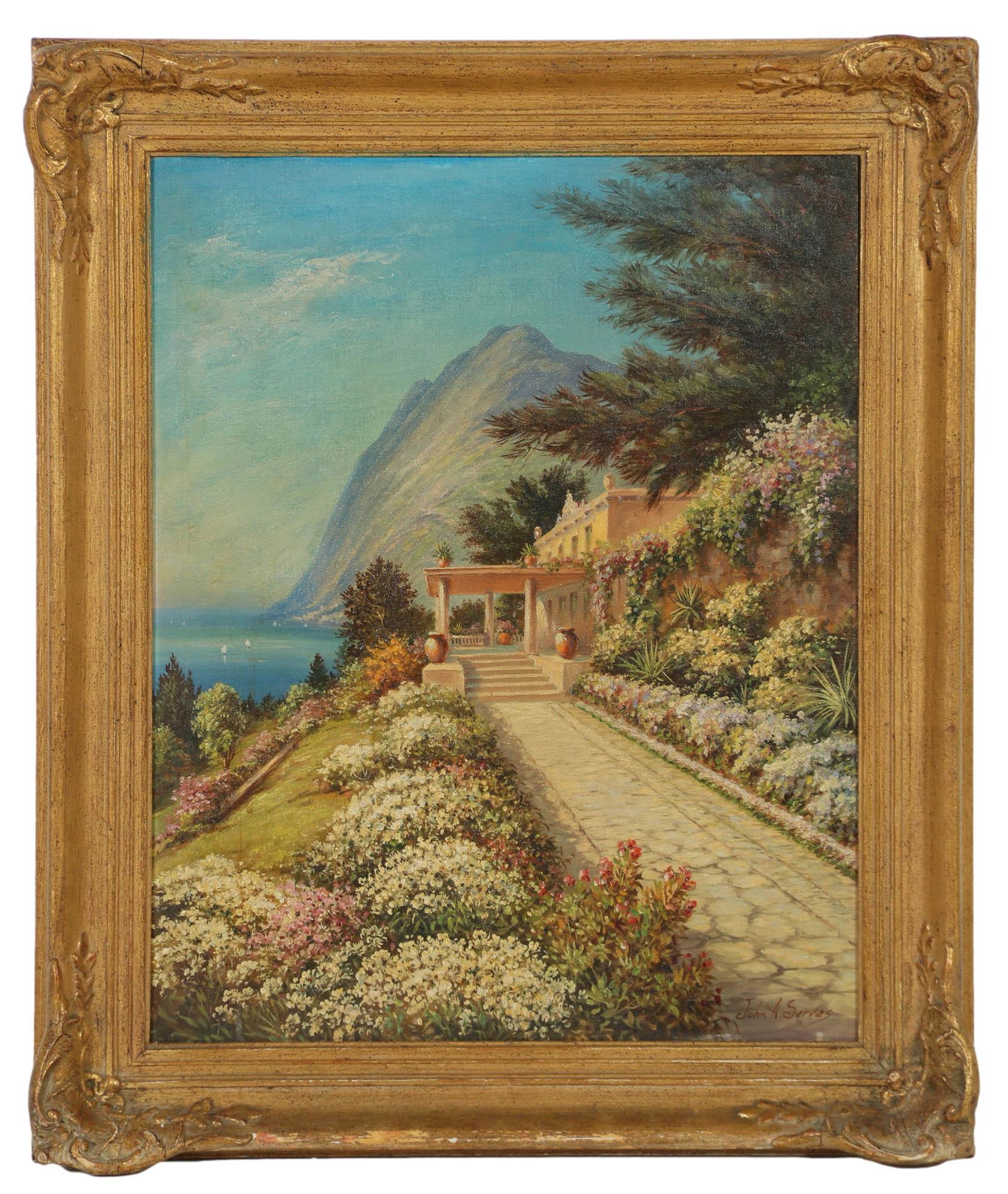 John Servas Architectural Landscape Oil Painting (1 of 4)