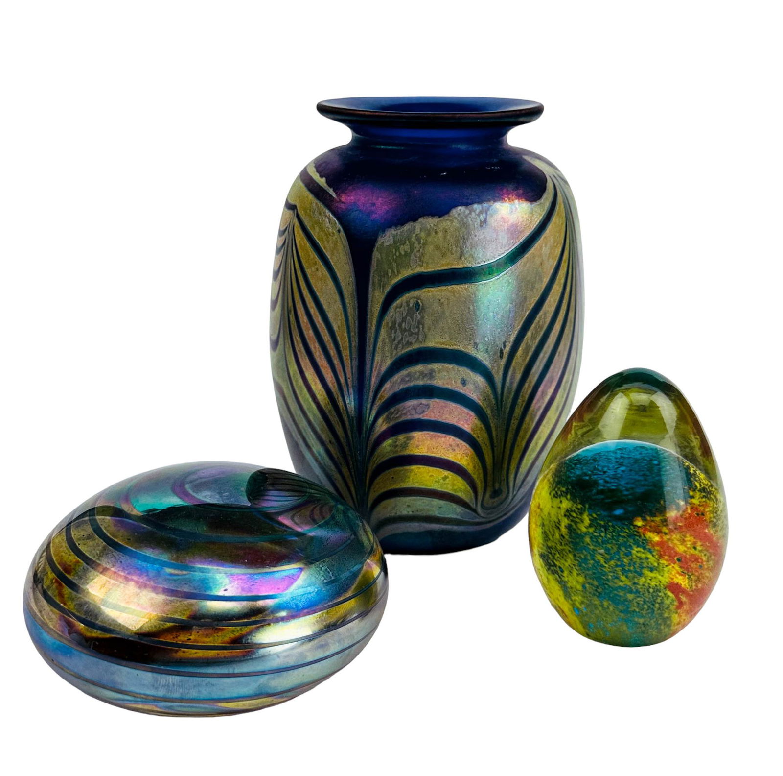 Eickholt Ronneby Iridescent Vase Desk Paperweight (1 of 7)