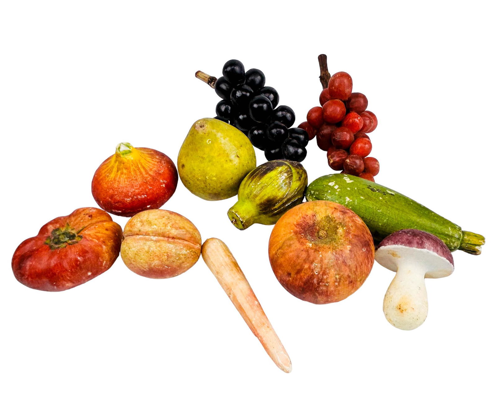 Italian Alabaster Fruit Vegetable Sculpture 10pc (1 of 8)