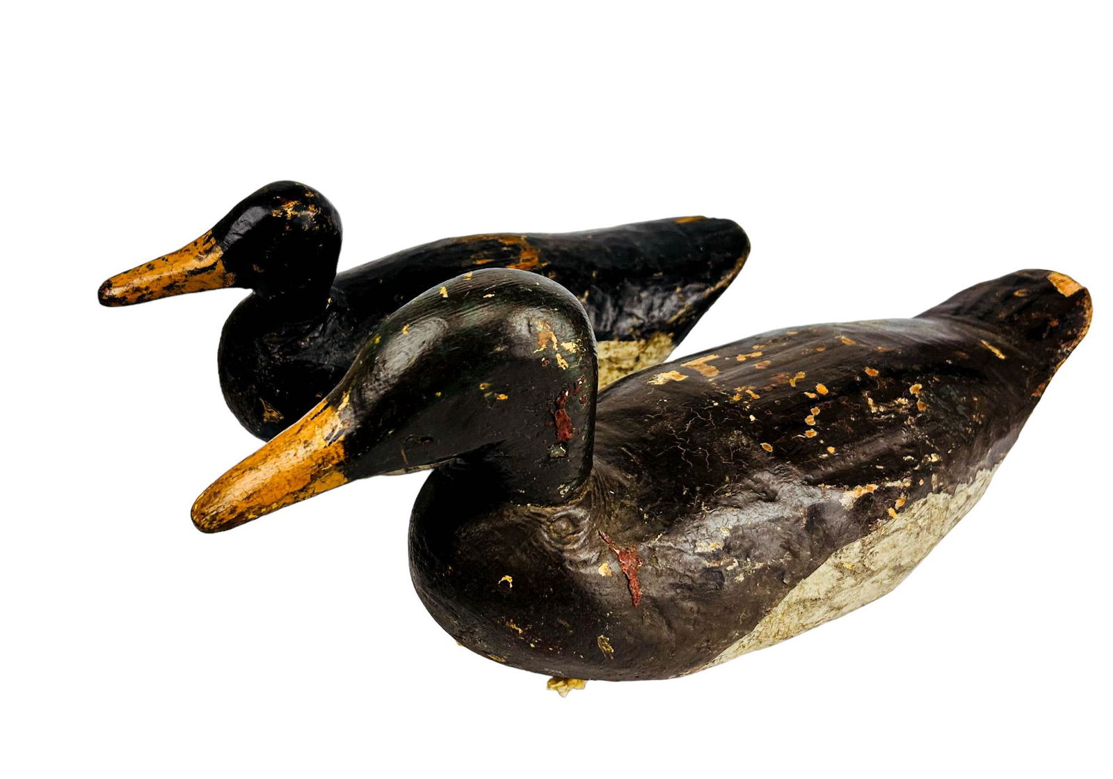 Antique Hunting Game Bird Wood Duck Decoy 2pc LOT (1 of 7)