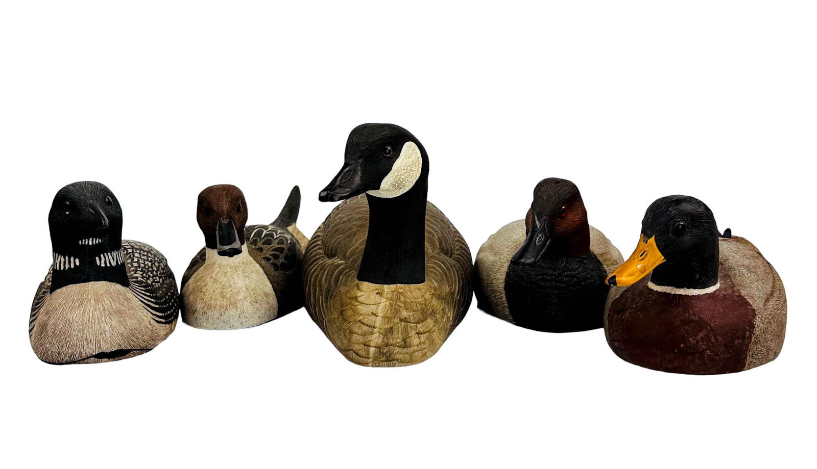 Estate Lot of Four J. Brockway Signed Duck Decoys (1 of 3)