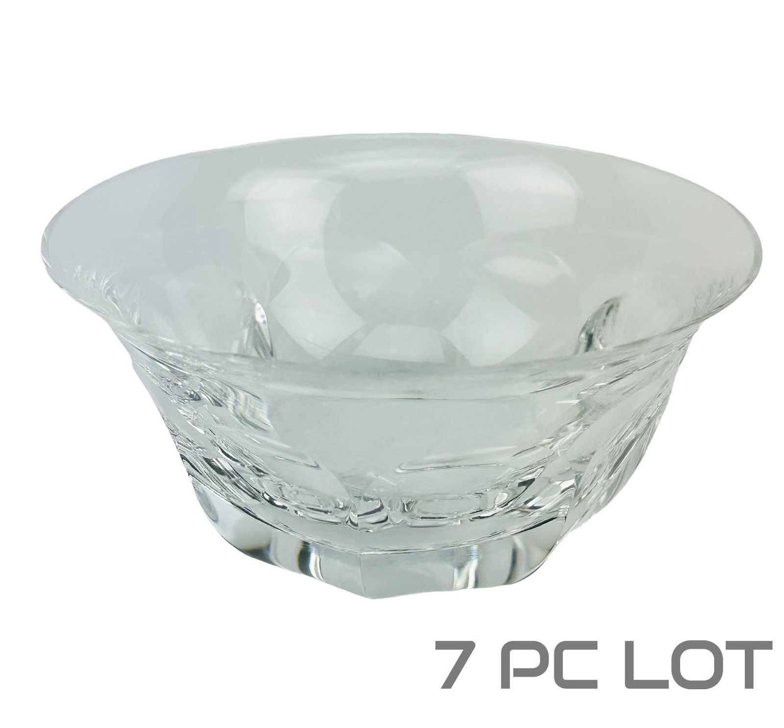Moser Czech Crystal Art Deco Glass Candy Bowl x 7 (1 of 4)