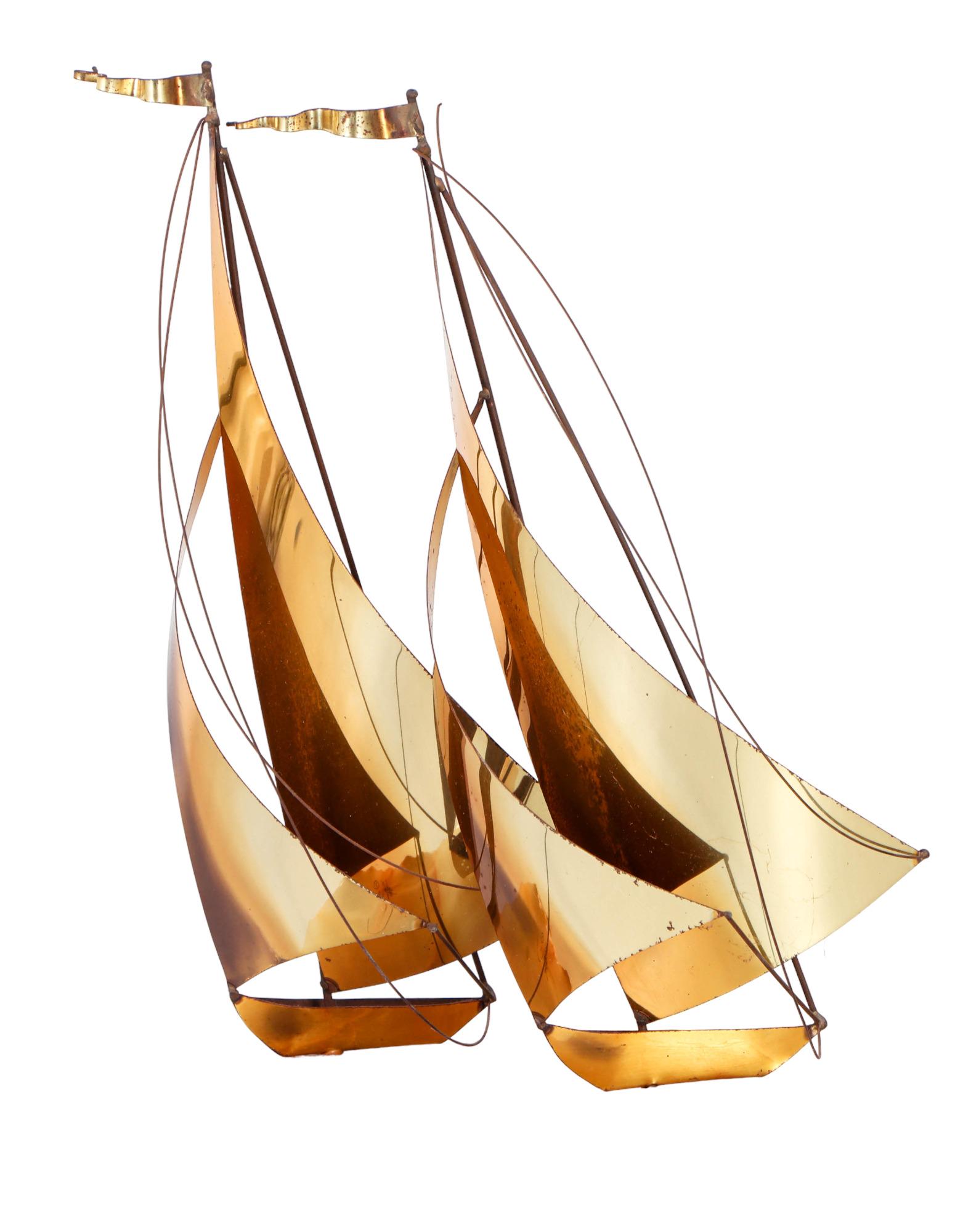 DeMott Mid Century Brutalist Sailboat Sculpture (1 of 5)