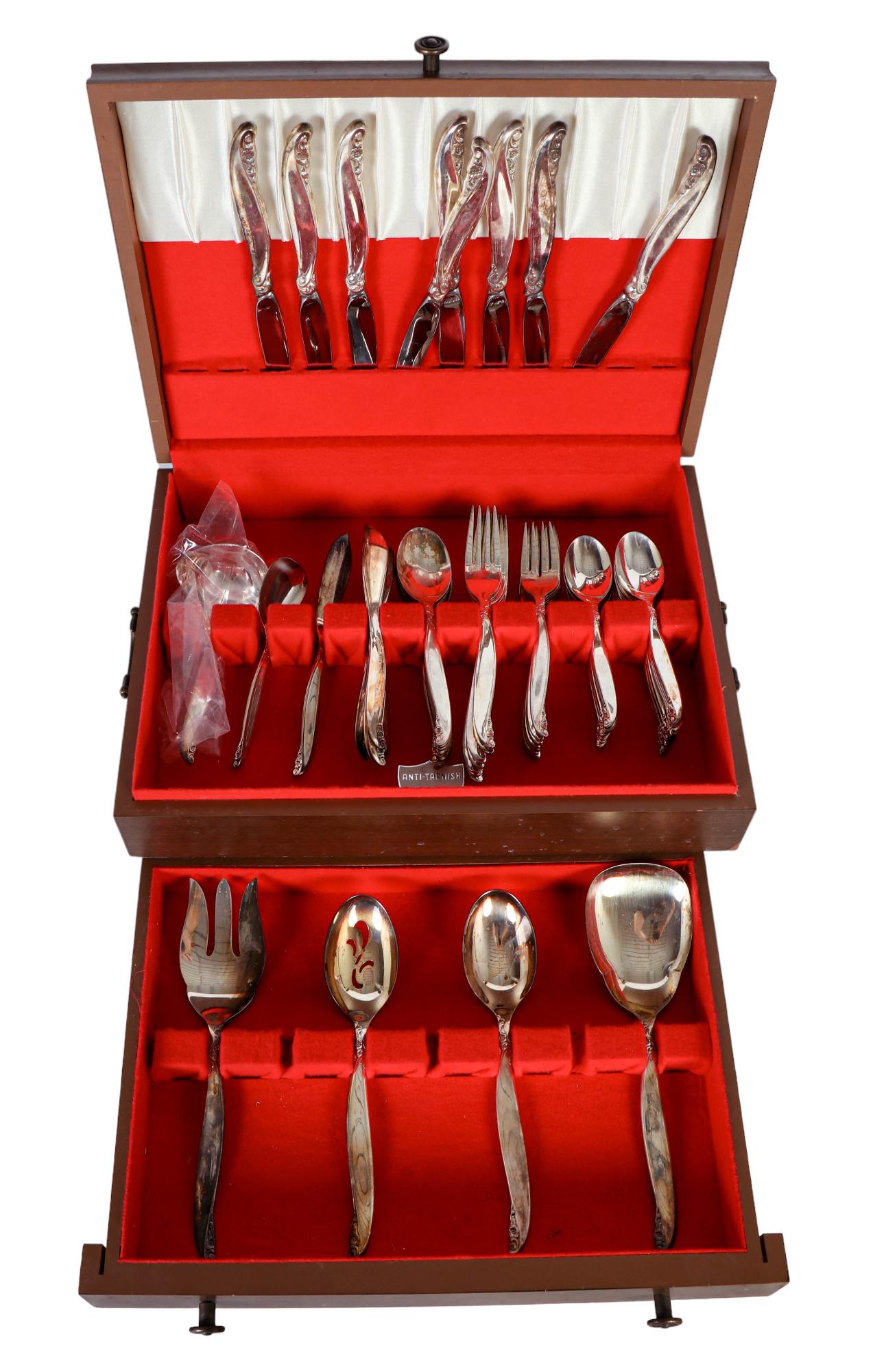 Rogers Bros Silver Plate Leilani 1961 Flatware LOT (1 of 9)