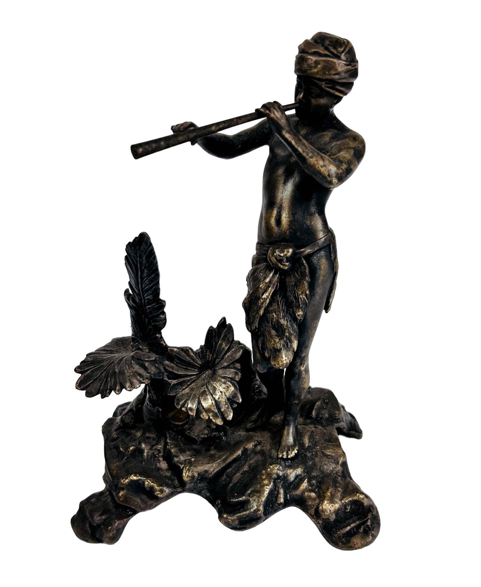 WMFB Silver Plate Orientalist Boy w Pipe Sculpture (1 of 7)