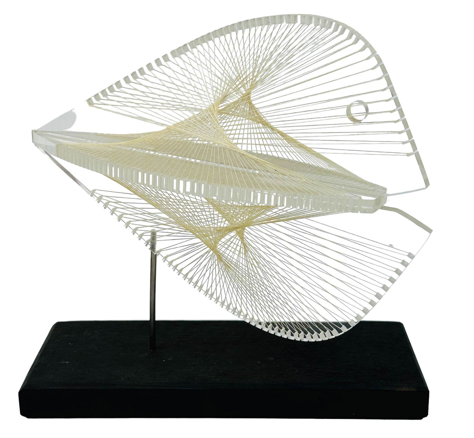 Ronald Fox Lucite Acrylic Fish String Sculpture (1 of 4)