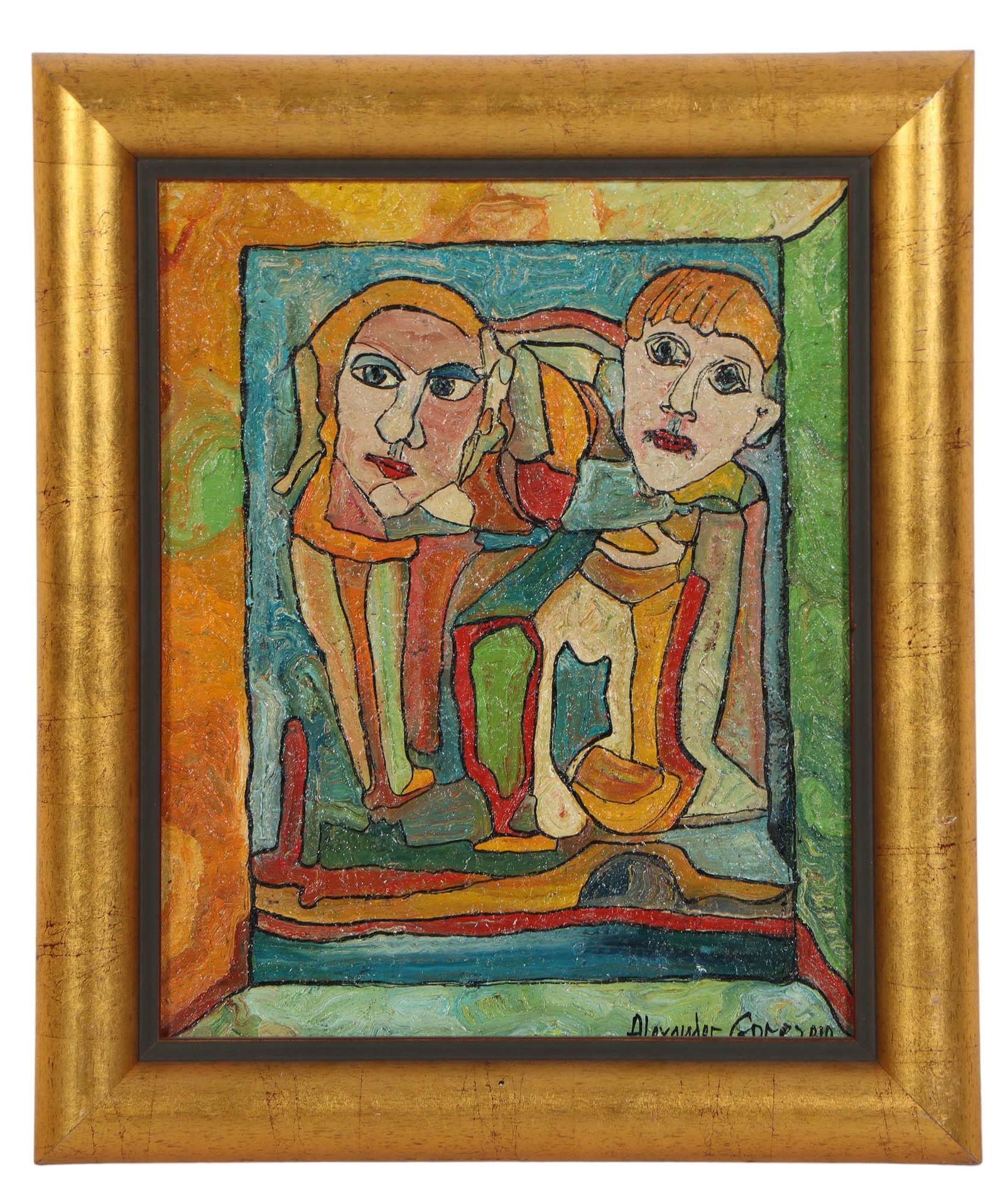 Alexander Gore Abstract Figural Form Oil Painting (1 of 5)