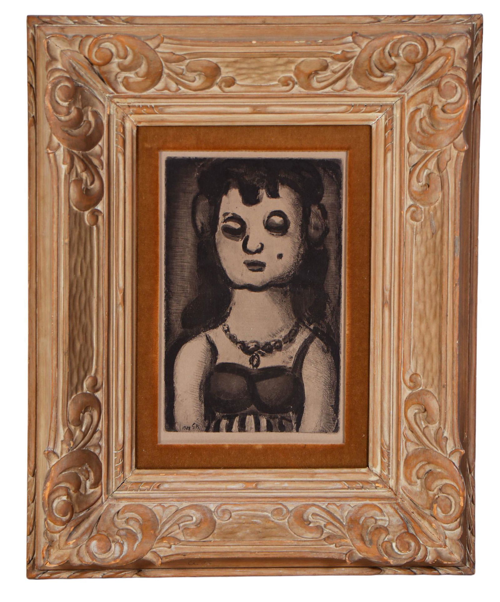 Georges Rouault Femme au Collier Etching Aquatint (1 of 4)