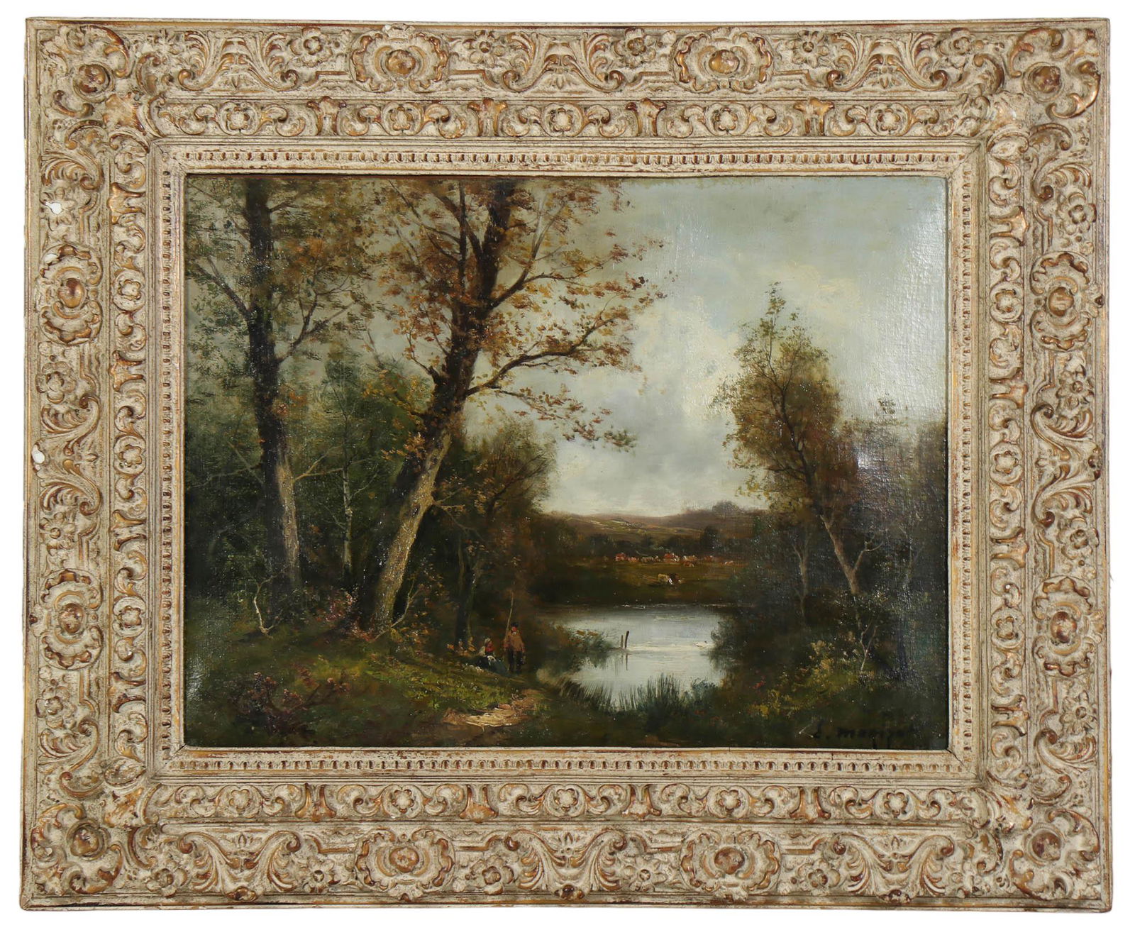 Barbizon School French Landscape Oil Painting (1 of 5)
