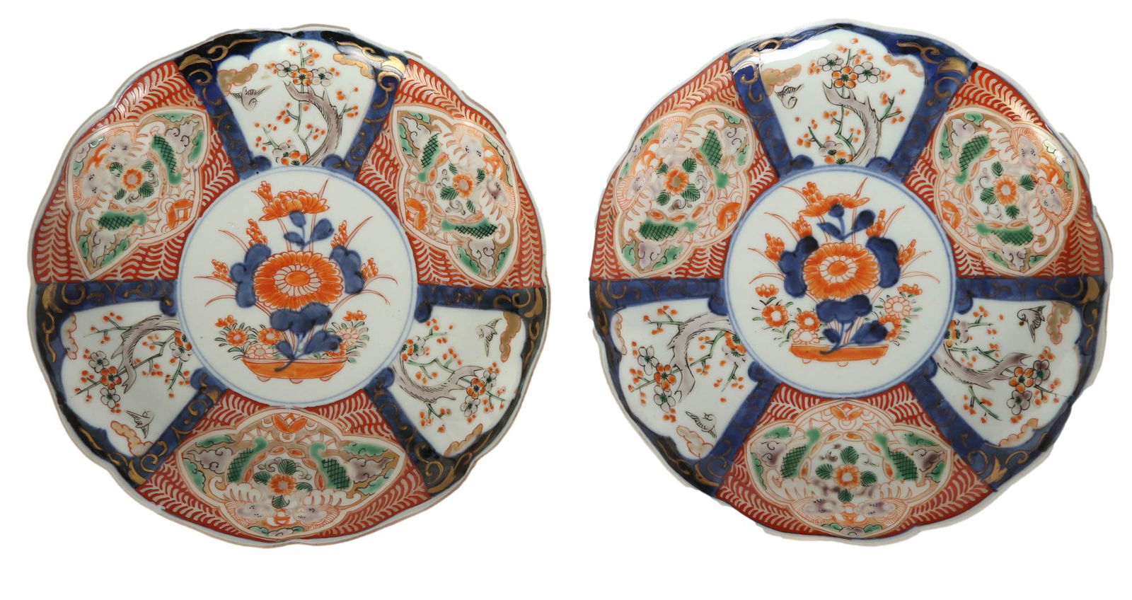 Antique Japanese Imari Painted Porcelain Plates PR (1 of 4)