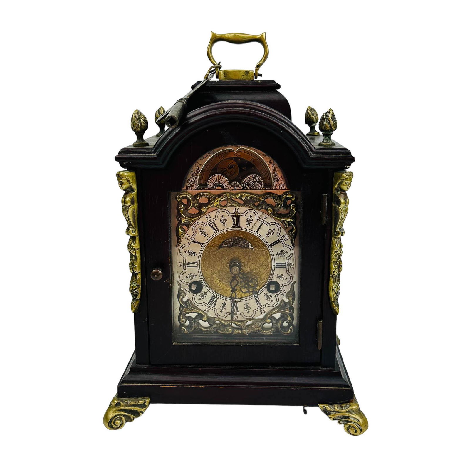German Henry Coehler Day & Night Mantel Clock (1 of 6)
