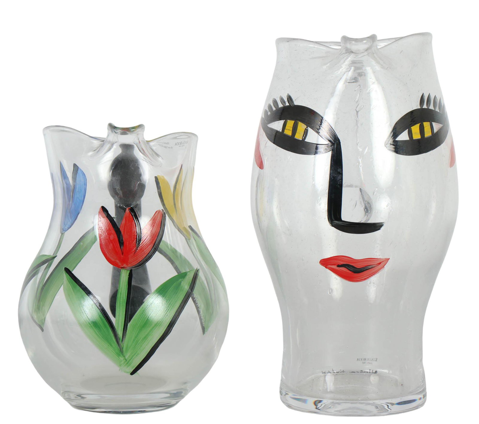 Kosta Boda Crystal Tulip Open Minds Glass Jug LOT (1 of 4)