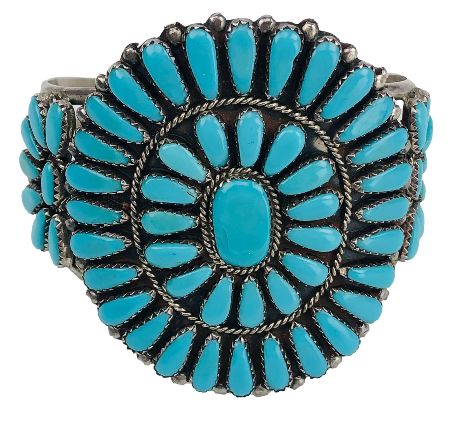 Native American Begay Zuni Turquoise 925 Bracelet (1 of 3)