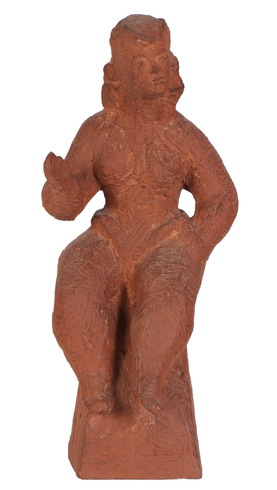 Chaim Gross 1904-1991 Terracotta Lady Sculpture (1 of 7)