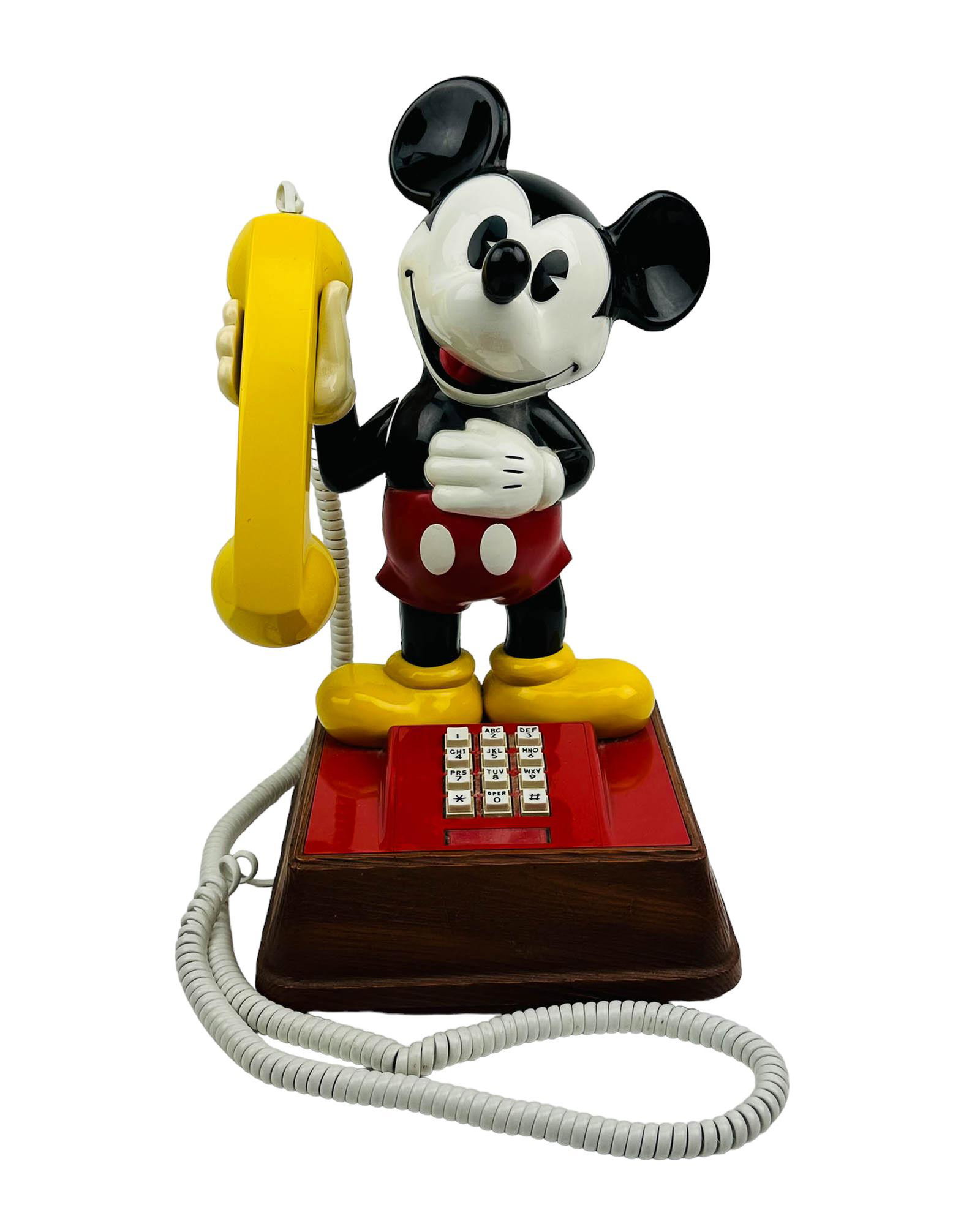 Walt Disney WD Mickey Mouse Push Button Desk Phone (1 of 6)