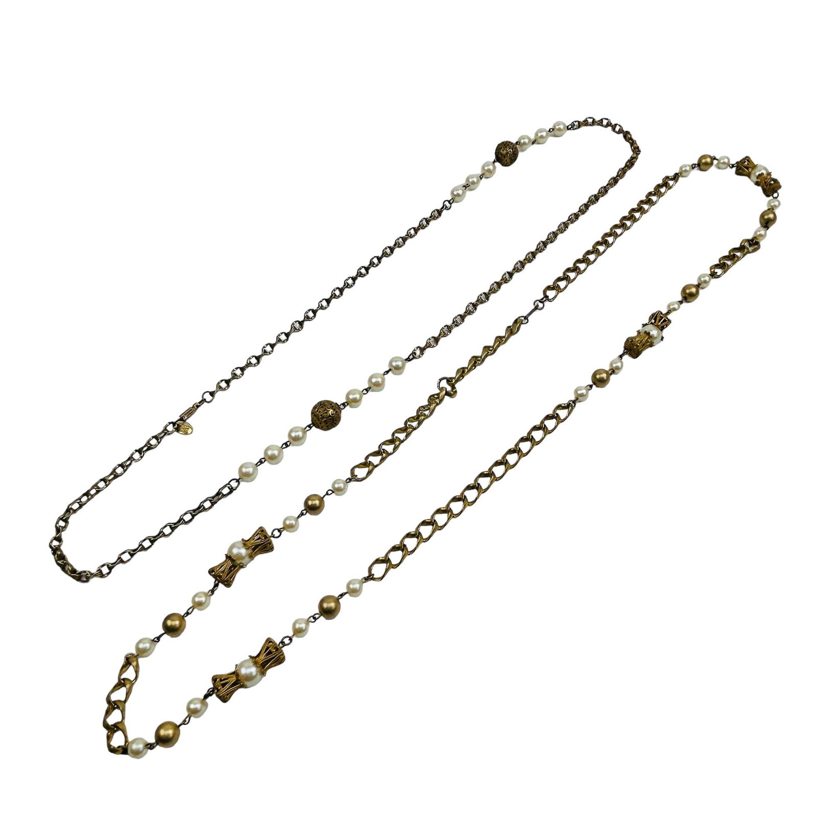 Miriam Haskell Statement Runway Necklace 2pc LOT (1 of 6)