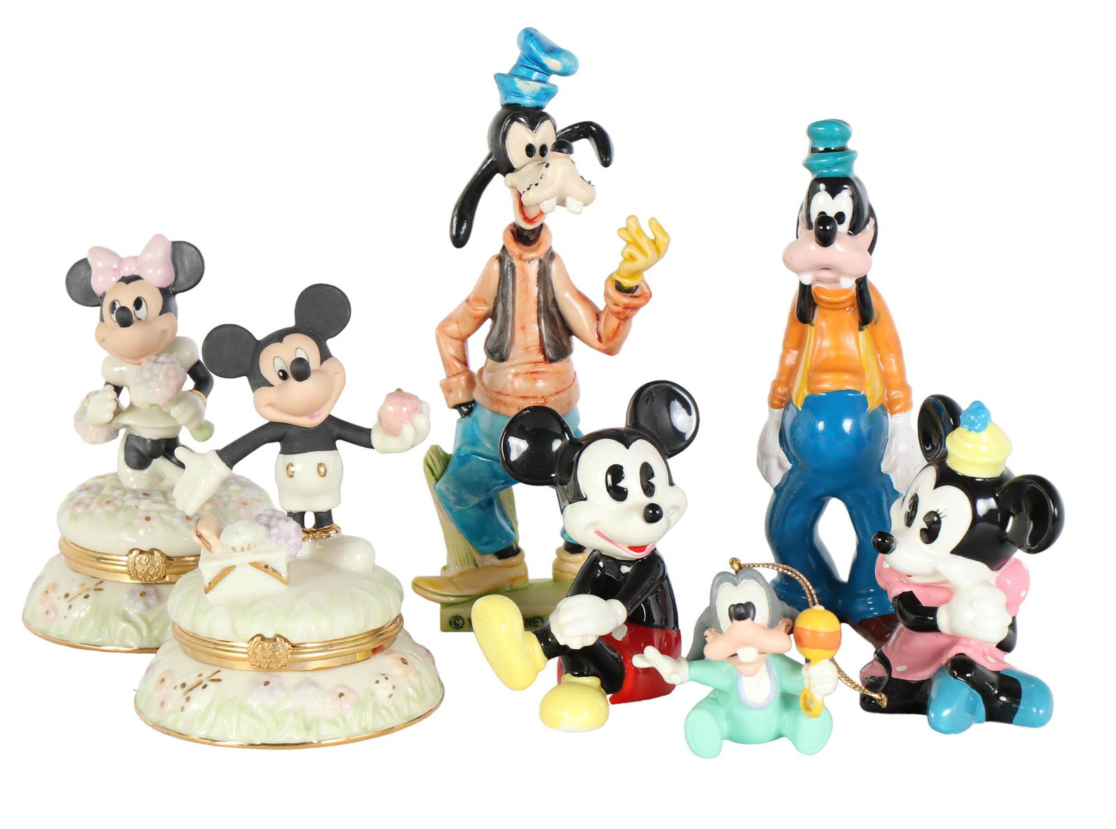 Lenox Disney Mickey Minnie Mouse Goofy Figure LOT (1 of 5)