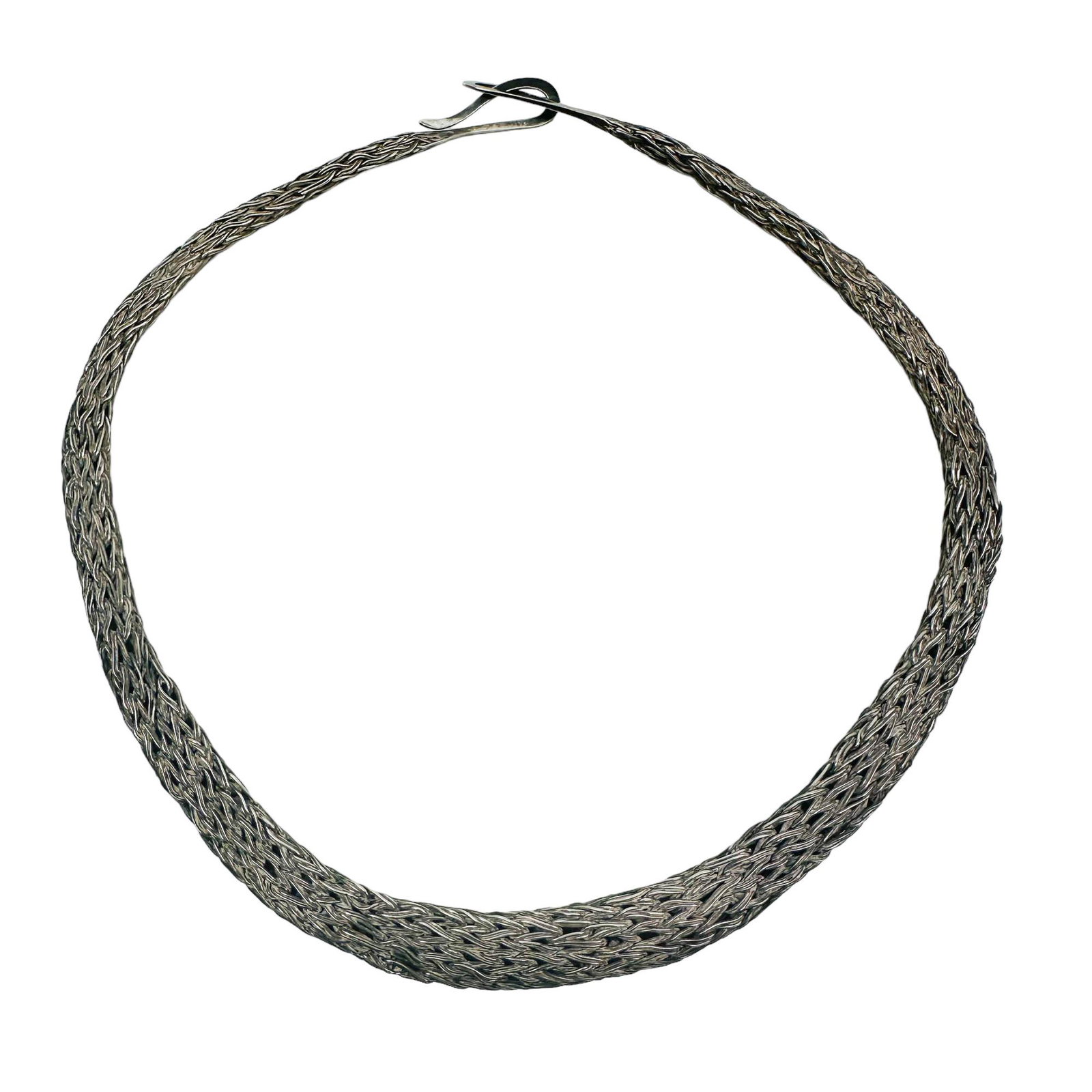Kristin Sterling 925 Woven Basket Weave Necklace (1 of 3)